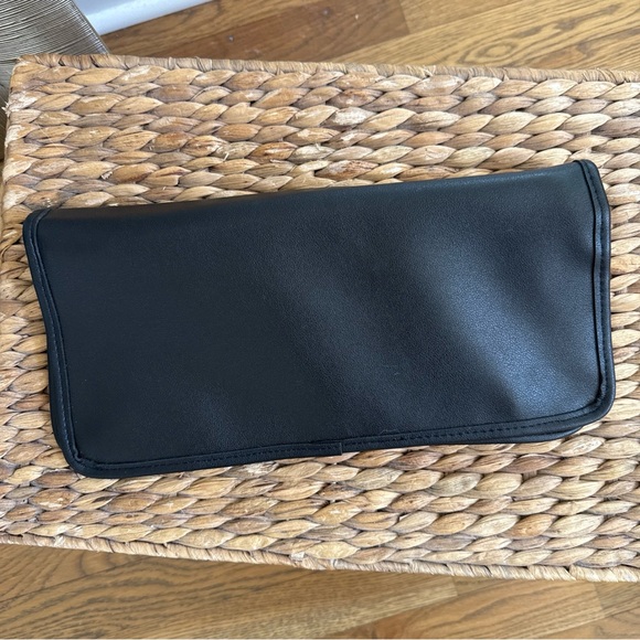 Beis Black Leather Seat-back Travel Organizer Rare Excellent Condition - Picture 7 of 7